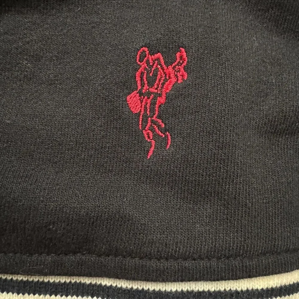 Vintage 90s Ashworth Golf Sweater Vest L Black Argyle Embroidered Logo USA Made